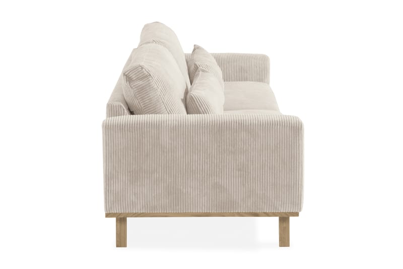 Copenhagen 4-Pers. Manchestersofa - Beige - 4 personers sofa