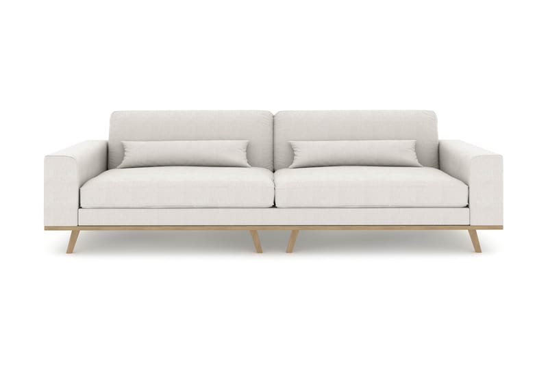 Copenhagen 4-personers Stofsofa - Lysegrå - Møbler - Sofaer - 4 personers sofa