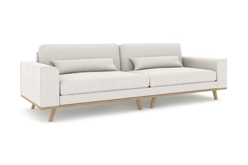 Copenhagen 4-personers Stofsofa - Lysegrå - Møbler - Sofaer - 4 personers sofa