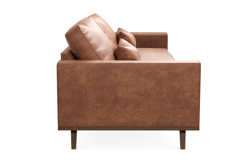 Copenhagen 4-personers Sofa i Kunstlæder - Brun - Møbler - Sofaer - 4 personers sofa