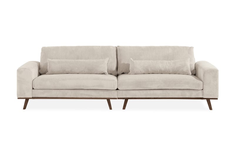 Copenhagen 4-Pers. Manchestersofa - Beige - 4 personers sofa