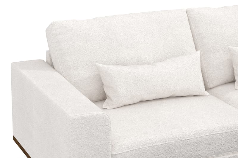 Copenhagen 4-personers Sofa i Bouclé - Hvid - Møbler - Sofaer - 4 personers sofa