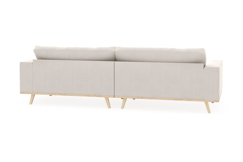 Copenhagen 4-personers Fløjlssofa - Cremehvid - Møbler - Sofaer - 4 personers sofa