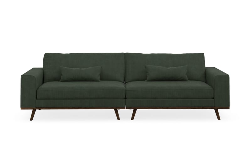 Copenhagen 4-personers Manchestersofa - Mørkegrøn - Møbler - Sofaer - 4 personers sofa