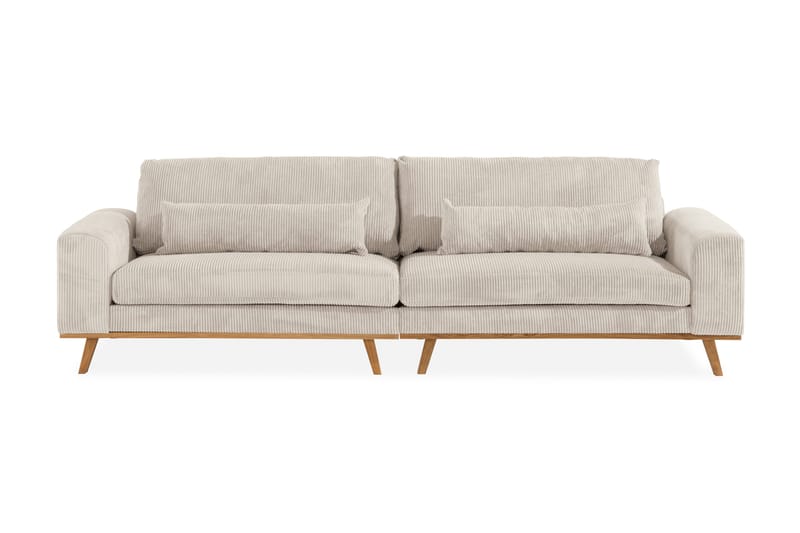 Copenhagen 4-personers Manchestersofa - Beige - Møbler - Sofaer - 4 personers sofa