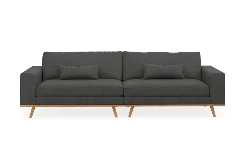 Copenhagen 4-personers Manchestersofa - Mørkegrå - Møbler - Sofaer - 4 personers sofa