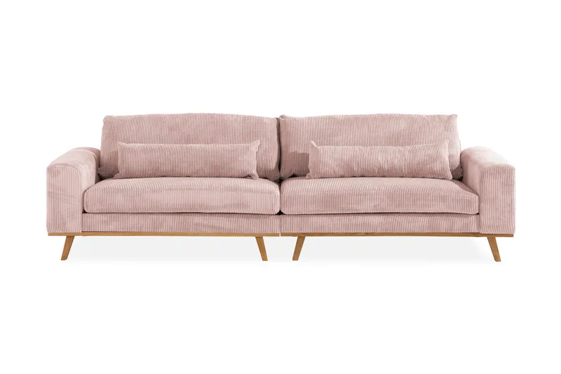 Copenhagen 4-personers Manchestersofa - Rosa - Møbler - Sofaer - 4 personers sofa