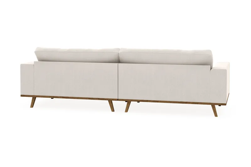 Copenhagen 4-personers Fløjlssofa - Cremehvid - Møbler - Sofaer - 4 personers sofa