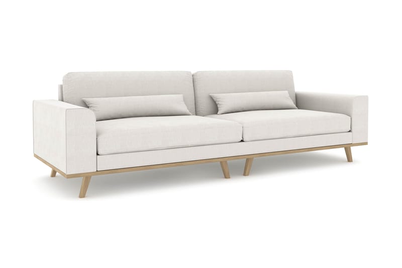 Copenhagen 4-personers Stofsofa - Lysegrå - Møbler - Sofaer - 4 personers sofa