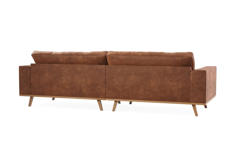Copenhagen 4-personers Sofa i Kunstlæder - Brun - Møbler - Sofaer - 4 personers sofa