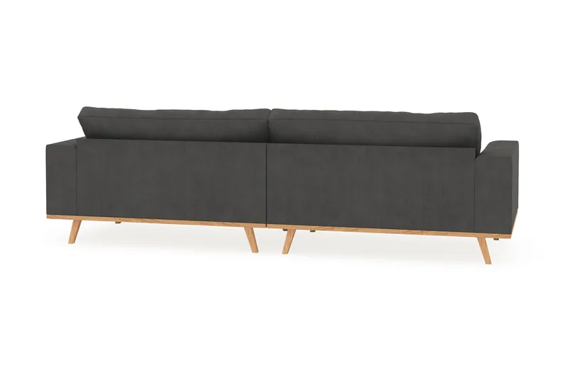Copenhagen 4-personers Manchestersofa - Mørkegrå - Møbler - Sofaer - 4 personers sofa