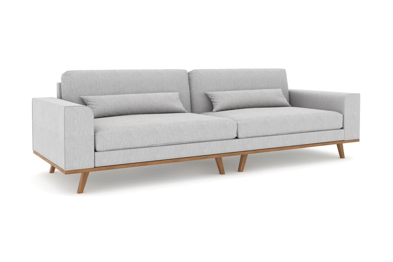 Copenhagen 4-Personers Sofa - Linnegrå - 4 personers sofa