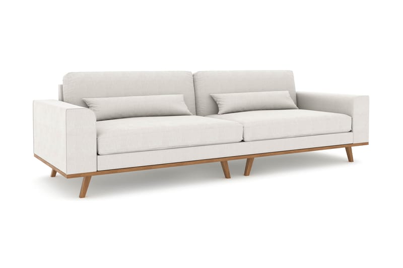 Copenhagen 4-personers Stofsofa - Lysegrå - Møbler - Sofaer - 4 personers sofa
