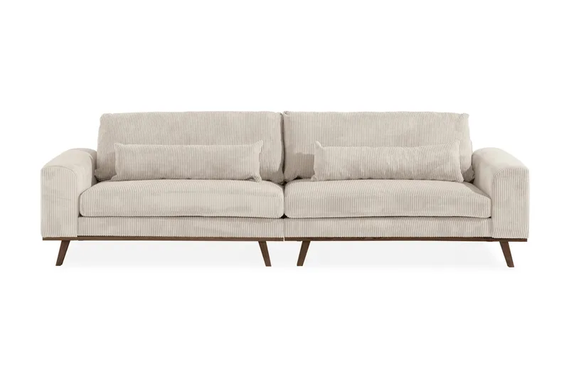 Copenhagen 4-personers Manchestersofa - Beige - Møbler - Sofaer - 4 personers sofa