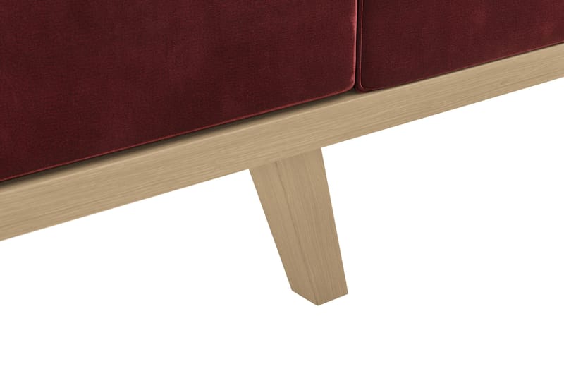 Copenhagen 4-personers Fløjlssofa - Lilla - Møbler - Sofaer - 4 personers sofa