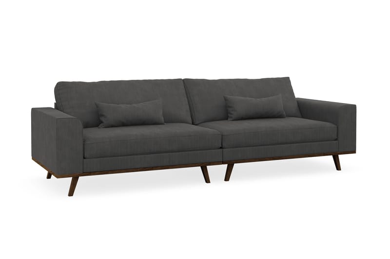 Copenhagen 4-personers Manchestersofa - Mørkegrå - Møbler - Sofaer - 4 personers sofa