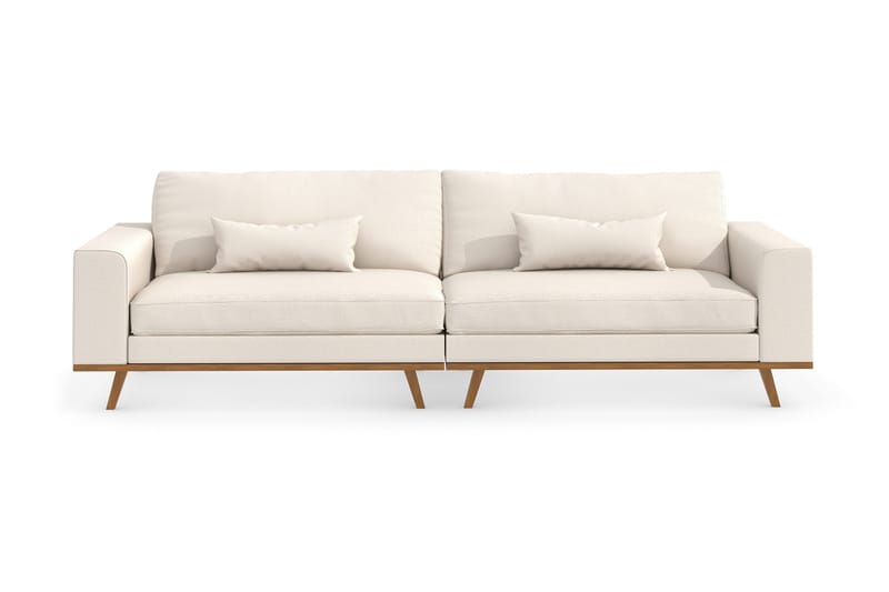 Copenhagen 4-personers Stofsofa - Beige - Møbler - Sofaer - 4 personers sofa