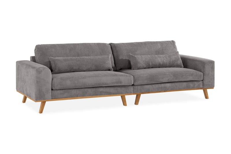 Copenhagen 4-personers Manchestersofa - Mørkegrå - Møbler - Sofaer - 4 personers sofa