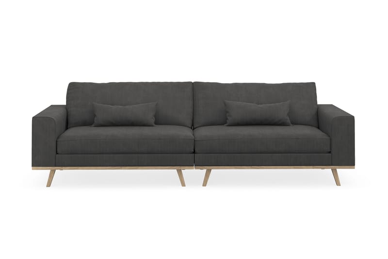 Copenhagen 4-personers Manchestersofa - Mørkegrå - Møbler - Sofaer - 4 personers sofa