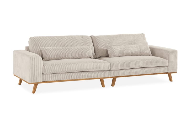 Copenhagen 4-personers Manchestersofa - Beige - Møbler - Sofaer - 4 personers sofa