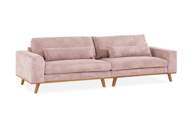 Copenhagen 4-personers Manchestersofa - Rosa - Møbler - Sofaer - 4 personers sofa