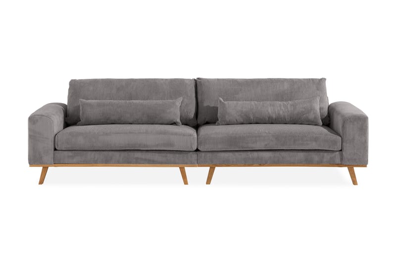 Copenhagen 4-personers Manchestersofa - Mørkegrå - Møbler - Sofaer - 4 personers sofa