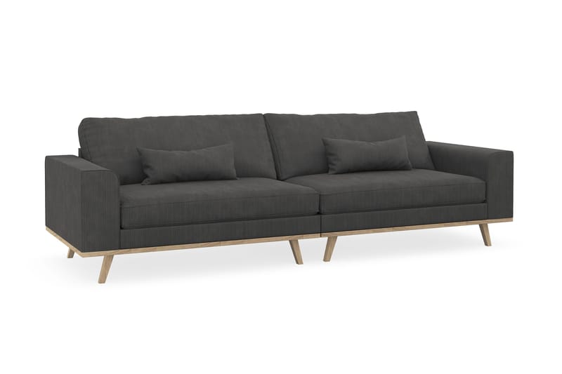 Copenhagen 4-personers Manchestersofa - Mørkegrå - Møbler - Sofaer - 4 personers sofa