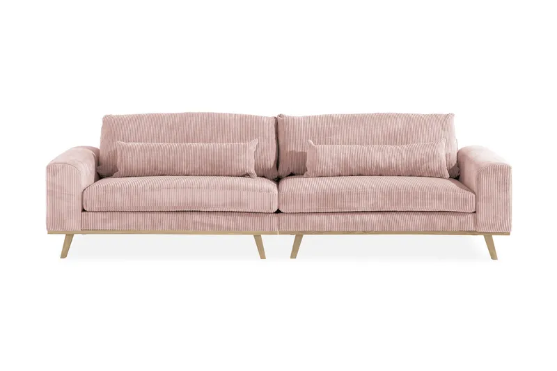 Copenhagen 4-personers Manchestersofa - Rosa - Møbler - Sofaer - 4 personers sofa