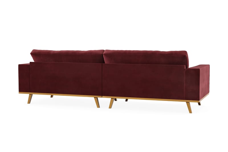 Copenhagen 4-personers Fløjlssofa - Lilla - Møbler - Sofaer - 4 personers sofa