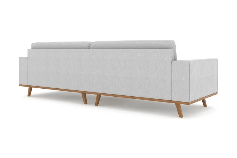 Copenhagen 4-personers Stofsofa - Lysegrå - Møbler - Sofaer - 4 personers sofa