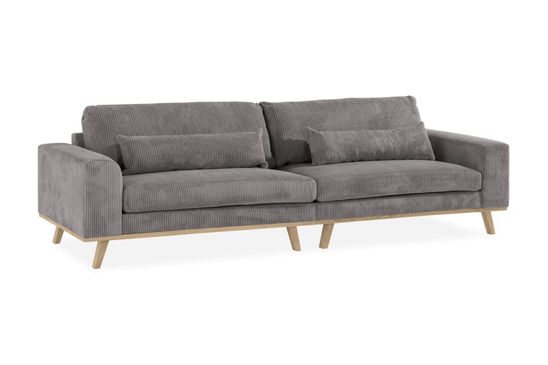 Copenhagen 4-personers Manchestersofa - Mørkegrå - Møbler - Sofaer - 4 personers sofa