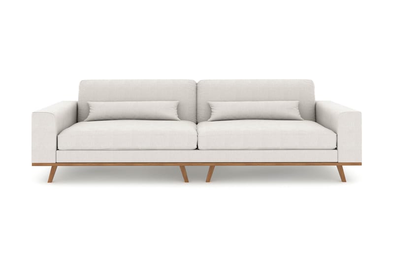 Copenhagen 4-personers Stofsofa - Lysegrå - Møbler - Sofaer - 4 personers sofa