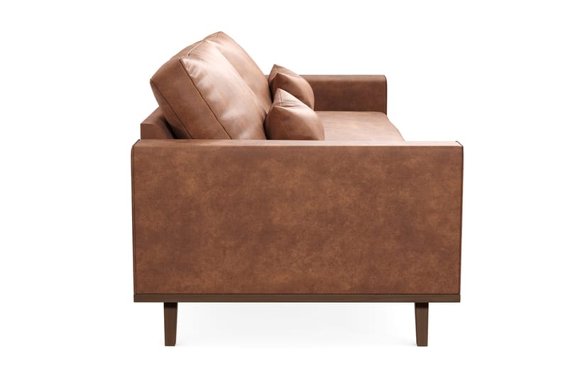 Copenhagen 4-personers Sofa i Kunstlæder - Brun - Møbler - Sofaer - 4 personers sofa