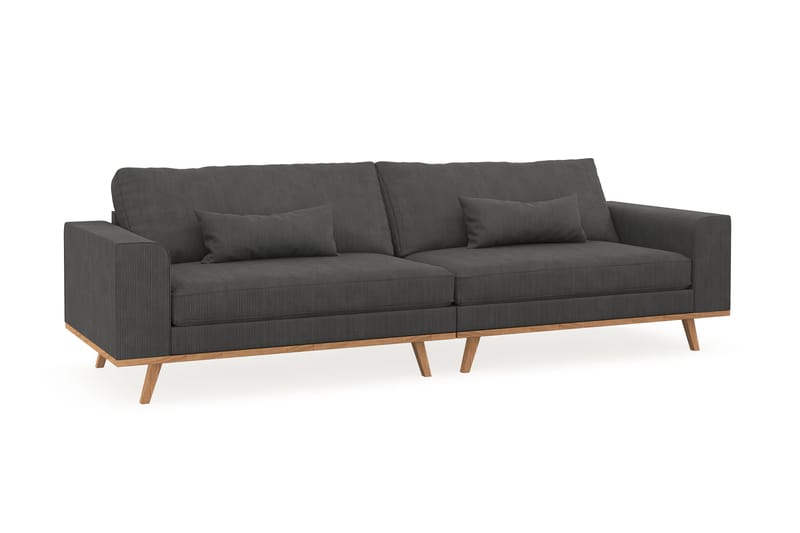 Copenhagen 4-personers Manchestersofa - Mørkegrå - Møbler - Sofaer - 4 personers sofa