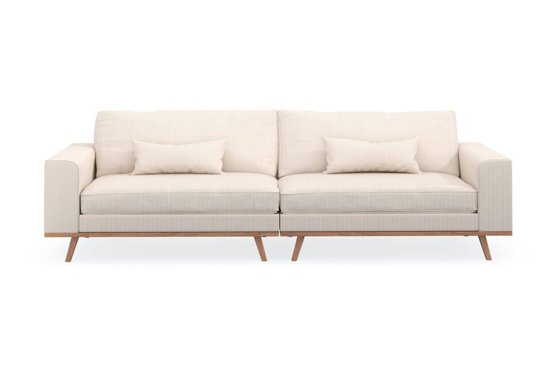 Copenhagen 4-personers Manchestersofa - Beige - Møbler - Sofaer - 4 personers sofa