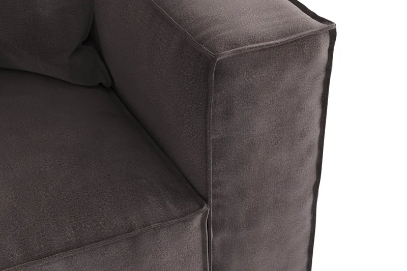 Cubo 4-Pers. Sofa - Beige/Fløjl - Møbler - Sofaer - 4 personers sofa