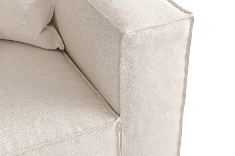 Cubo 4-personers Dyb Modulsofa i Manchester - Beige - Møbler - Sofaer - 4 personers sofa