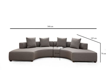 Lasalle Sofa 4-personers - Grå - Møbler - Sofaer - 4 personers sofa