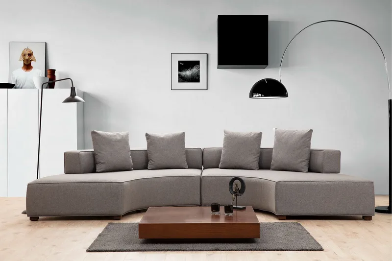 Lasalle Sofa 4-personers, Grå