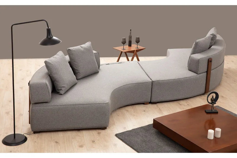 Lasalle Sofa 4-personers - Grå - Møbler - Sofaer - 4 personers sofa