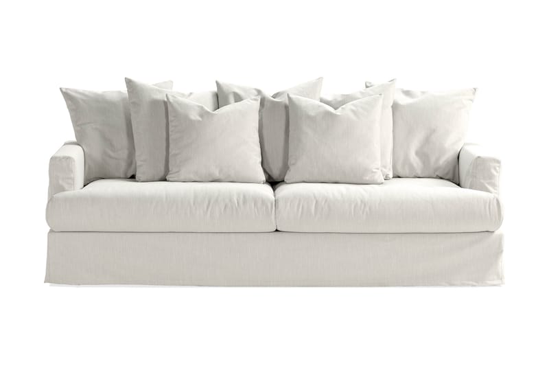 Menard 3-personers Stofsofa - Lysegrå - Møbler - Sofaer - 3 personers sofa