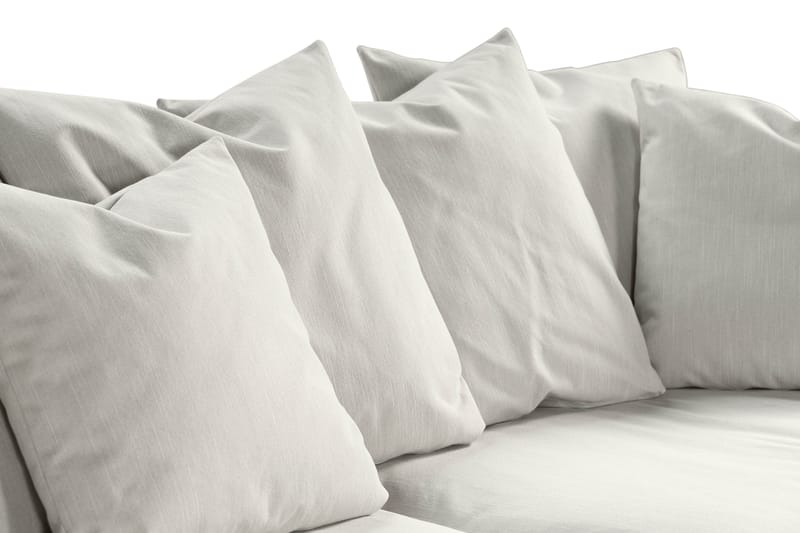 Menard 3-personers Stofsofa - Lysegrå - Møbler - Sofaer - 3 personers sofa
