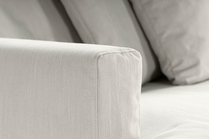 Menard 3-personers Stofsofa - Lysegrå - Møbler - Sofaer - 3 personers sofa