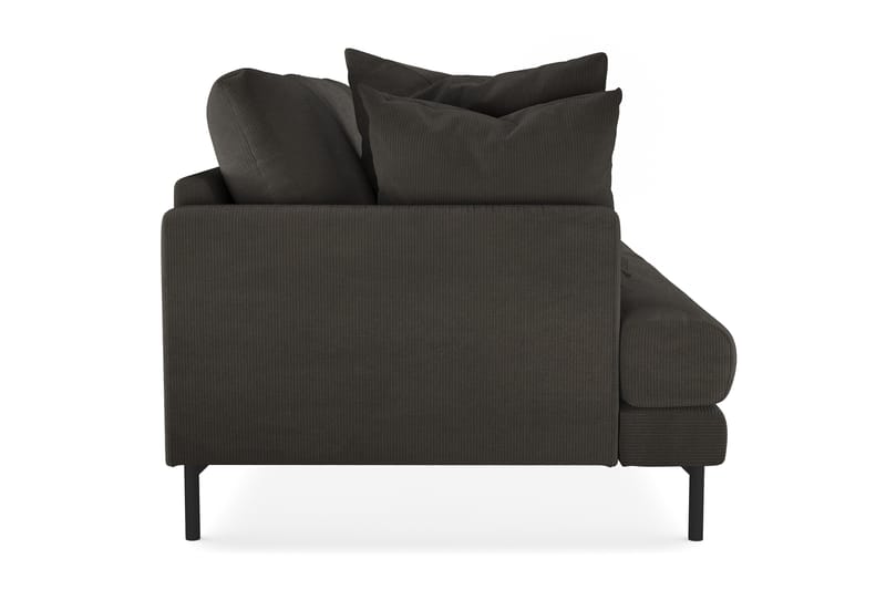 Menard 3-personers Manchestersofa - Mørkegrå - Møbler - Sofaer - 3 personers sofa