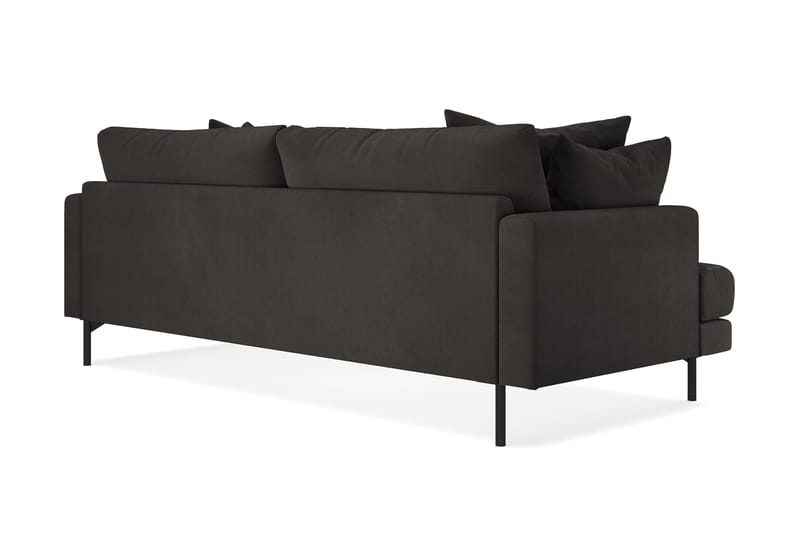 Menard 4-personers Dyb Manchestersofa - Mørkegrå - Møbler - Sofaer - 4 personers sofa