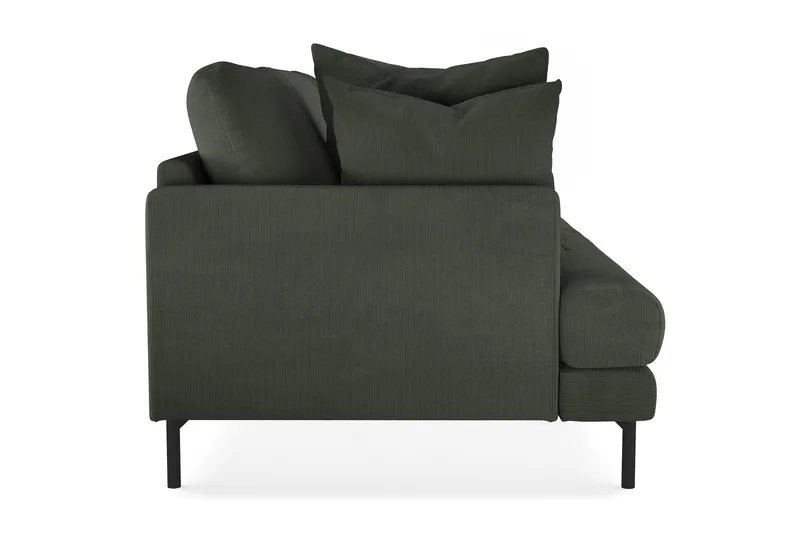 Menard 4-personers Dyb Manchestersofa - Mørkegrøn - Møbler - Sofaer - 4 personers sofa