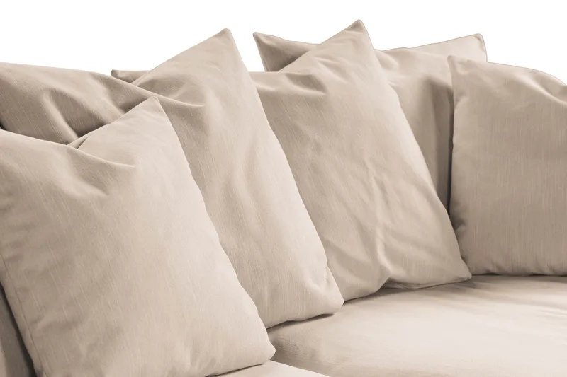 Menard 4-personers Dyb Stofsofa - Beige - Møbler - Sofaer - 4 personers sofa