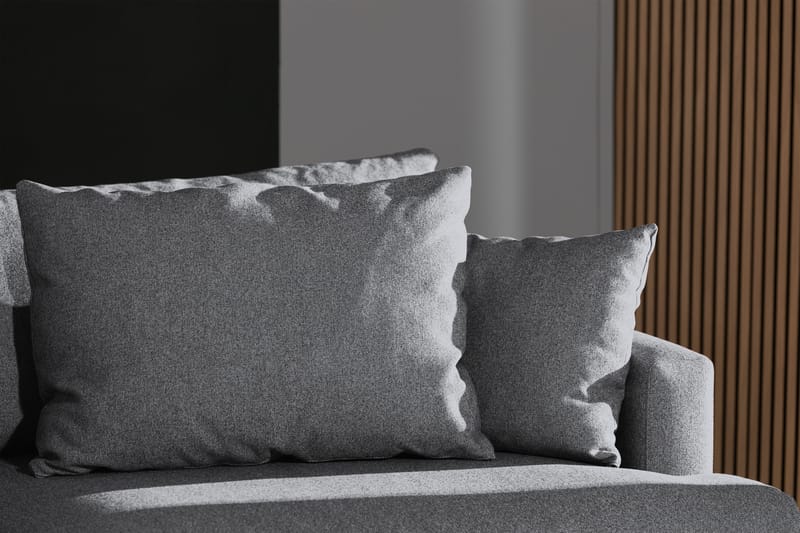 Menard 4-personers Stofsofa - Grå - Møbler - Sofaer - 4 personers sofa
