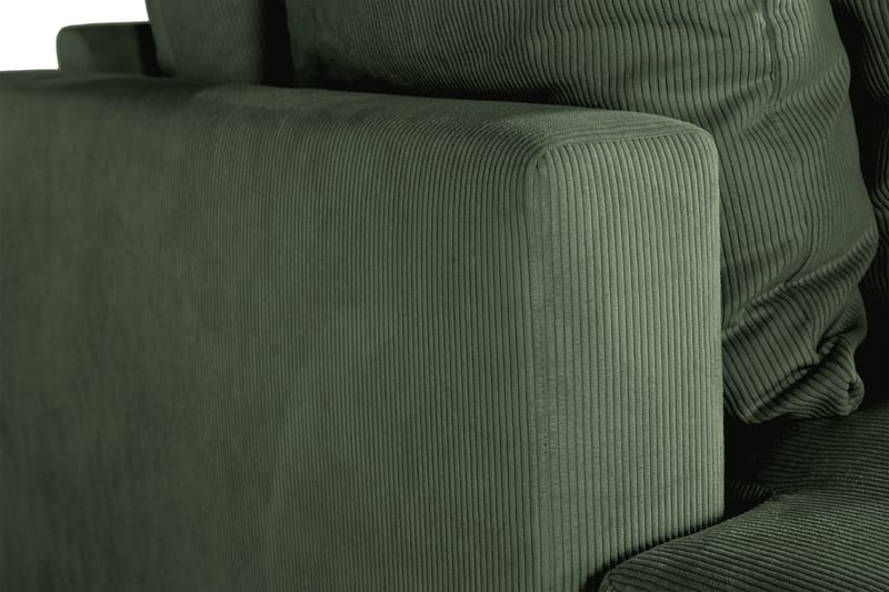 Menard 4-personers Dyb Manchestersofa - Grøn - Møbler - Sofaer - 4 personers sofa
