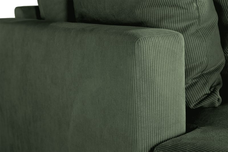 Menard 4-Pers. Sofa - Grøn/Sort - 4 personers sofa